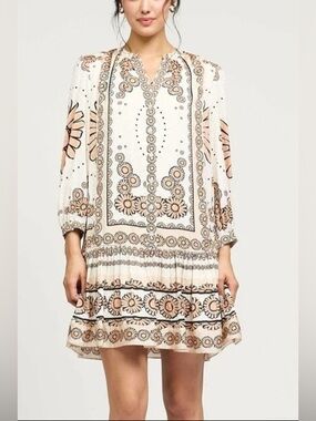 NWT Current Air boho fall dress medium